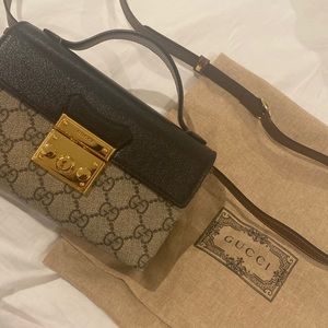 Gucci Padlock Mini - Beige and Ebony Supreme